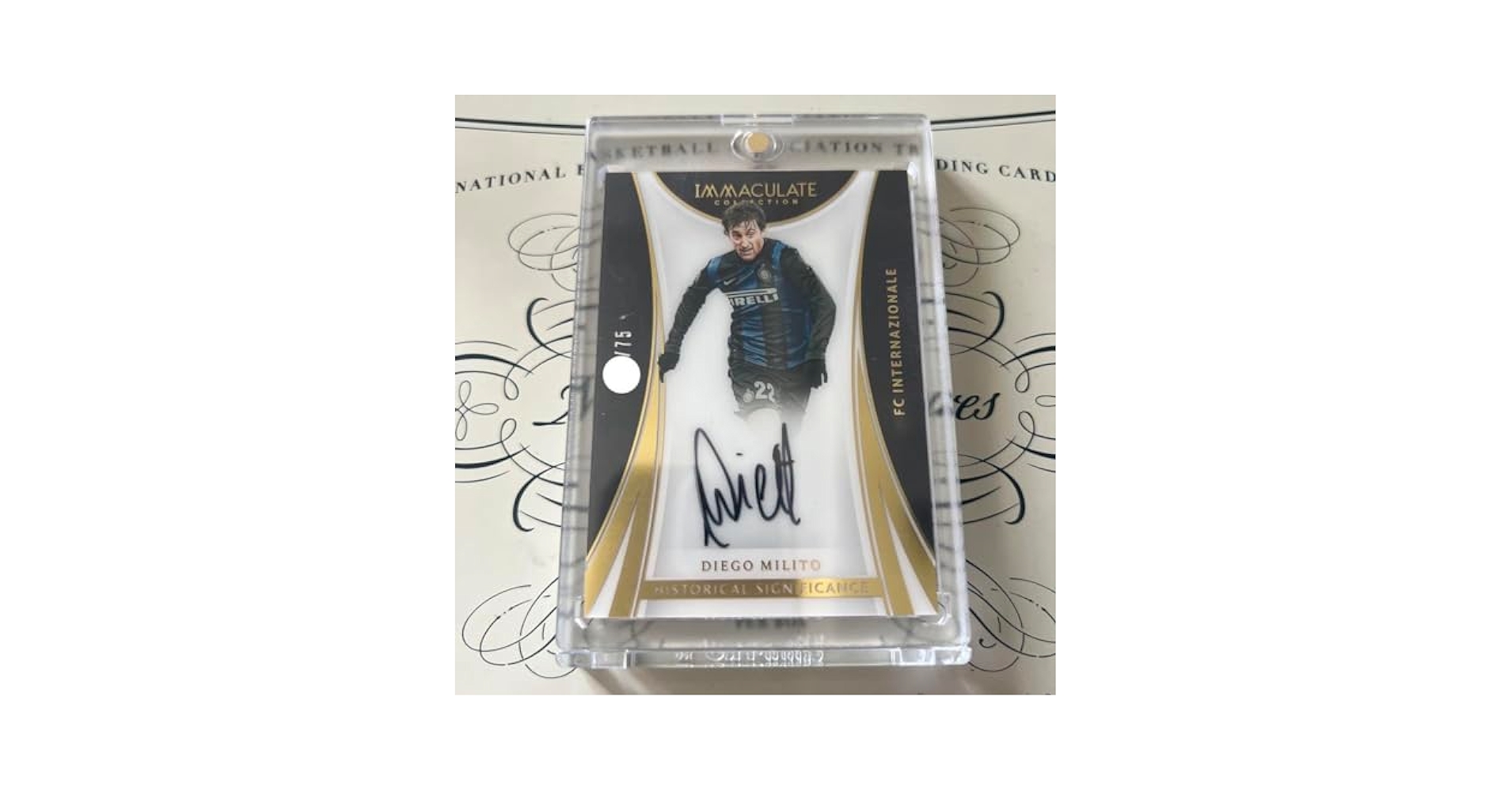 Amazon.co.jp: ディエゴ ミリート Panini Immaculate 直筆サイン